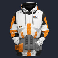 Modetrail Commander Cody Armor Hoodie Costume, Star Wars Costume S-5XL US Size, Gift For Him