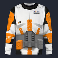 Modetrail Commander Cody Armor Long Sleeves Costume, Star Wars Costume S-5XL US Size, Gift For Him