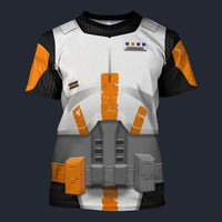 Modetrail Commander Cody Armor T-shirt Costume, Star Wars Costume S-5XL US Size, Gift For Him