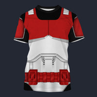 Modetrail Star Wars Coruscant Guard Tracksuit Costume Hoodie Sweatshirt T-Shirt Sweatpants, S-5XL US Size