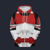 Modetrail Star Wars Coruscant Guard Tracksuit Costume Hoodie Sweatshirt T-Shirt Sweatpants, S-5XL US Size