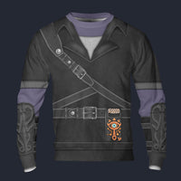 Modetrail Dark Link Zelda Attire Hylian Shield Sweatshirt Costume, The Legend of Zelda Costume S-5XL US Size, Gift For Him