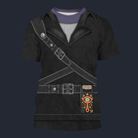 Modetrail Dark Link Zelda Attire T-shirt Costume, The Legend of Zelda Costume S-5XL US Size, Gift For Him