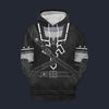 Modetrail Dark Link Zelda Hylian Shield Fleece Hoodie Costume, The Legend of Zelda Costume S-5XL US Size, Gift For Him