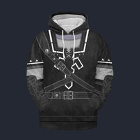 Modetrail Dark Link Zelda Hylian Shield Fleece Hoodie Costume, The Legend of Zelda Costume S-5XL US Size, Gift For Him
