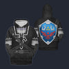 Modetrail Dark Link Zelda Hylian Shield Tracksuit Costume Hoodie Sweatshirt T-Shirt Sweatpants, The Legend of Zelda Costume S-5XL US Size