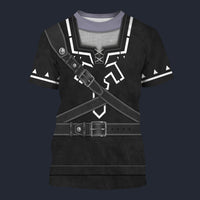 Modetrail Dark Link Zelda Hylian Shield T-shirt Costume, The Legend of Zelda Costume S-5XL US Size, Gift For Him