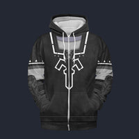 Modetrail Dark Link Zelda Plain Version Version Zip Hoodie Costume, The Legend of Zelda Costume S-5XL US Size, Gift For Him