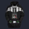 Modetrail Darth Vader Black Fleece Hoodie Costume, Star Wars Costume S-5XL US Size, Gift For Him