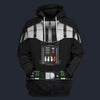 Modetrail Darth Vader Black Fleece Zip Hoodie Costume, Star Wars Costume S-5XL US Size, Gift For Him