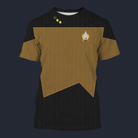 Modetrail Star Trek Data Tracksuit Costume Hoodie Sweatshirt T-Shirt Sweatpants, S-5XL US Size