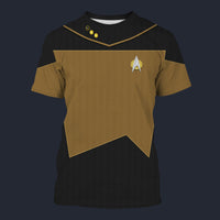Modetrail Star Trek Data The Next Generation T-shirt Costume, S-5XL US Size, Gift For Him