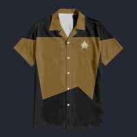 Modetrail Data Version 2 Hawaiian Shirt Costume, Star Trek Costume S-5XL US Size, Unisex Button Down Shirt