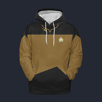 Modetrail Data Version 2 Tracksuit Costume Hoodie Sweatshirt T-Shirt Sweatpants, Star Trek Costume S-5XL US Size
