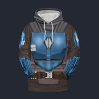 Modetrail Star Wars Death Watch Fleece Hoodie Costume, S-5XL US Size, Gift For Him