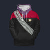 Modetrail Deep Space Nine Worf Red Tracksuit Costume Hoodie Sweatshirt T-Shirt Sweatpants, Star Trek Costume S-5XL US Size