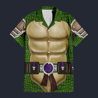Modetrail Donatello TMNT Fortnite Hawaiian Shirt Costume, S-5XL US Size, Unisex Button Down Shirt