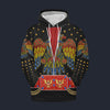 Aloha Eagle Black And Red Fleece Hoodie Costume, S-5XL US Size, Gift For Him