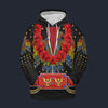 Modetrail Elvis Aloha Eagle Black and Red Hawaiian Flower Necklace Hoodie Costume, Elvis Presley Costume S-5XL US Size, Gift For Him