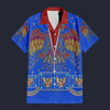 Elvis Aloha Eagle Blue Hawaiian Shirt Costume, S-5XL US Size, Unisex Button Down Shirt