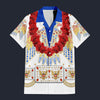Modetrail Elvis Presley Aloha Eagle Hawaiian Flower Necklace Hawaiian Shirt Costume, Elvis Presley Costume S-5XL US Size, Unisex Button Down Shirt