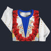 Modetrail Elvis Presley Aloha Eagle Hawaiian Flower Necklace Sweater Costume, Elvis Presley Costume S-5XL US Size, Gift For Him
