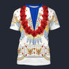 Modetrail Elvis Presley Aloha Eagle Hawaiian Flower Necklace T-shirt Costume, Elvis Presley Costume S-5XL US Size, Gift For Him