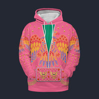Elvis Aloha Eagle Pink Hoodie Costume, S-5XL US Size, Gift For Him