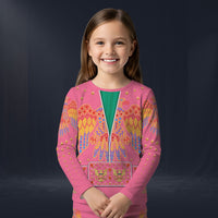 Modetrail Elvis Presley Aloha Eagle Pink Sweater Costume For Kid, S-5XL US Size