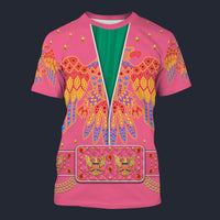 Elvis Aloha Eagle Pink Tracksuit Costume Hoodie Sweatshirt T-Shirt Sweatpants, S-5XL US Size