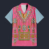 Modetrail Elvis Presley Alpine Pink And Light Blue Hawaiian Shirt Costume, S-5XL US Size, Unisex Button Down Shirt