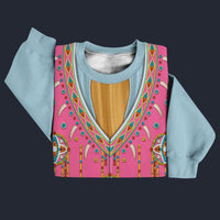 Modetrail Elvis Presley Alpine Pink And Light Blue Sweater Costume, S-5XL US Size, Gift For Him