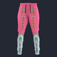 Modetrail Elvis Presley Alpine Pink And Light Blue Sweatpants Costume, S-5XL US Size, Gift For Him