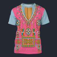 Modetrail Elvis Presley Alpine Pink And Light Blue Tracksuit Costume Hoodie Sweatshirt T-Shirt Sweatpants, S-5XL US Size