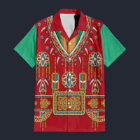 Modetrail Elvis Presley Alpine Red And Green Hawaiian Shirt Costume, S-5XL US Size, Unisex Button Down Shirt
