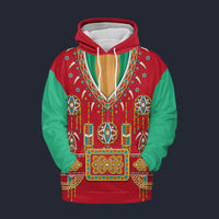 Modetrail Elvis Presley Alpine Red And Green Hoodie Costume, S-5XL US Size, Gift For Him