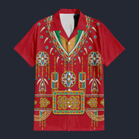 Modetrail Elvis Presley Alpine Red Hawaiian Shirt Costume, S-5XL US Size, Unisex Button Down Shirt