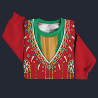 Modetrail Elvis Presley Alpine Red Sweater Costume, S-5XL US Size, Gift For Him