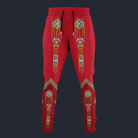 Modetrail Elvis Presley Alpine Red Sweatpants Costume, S-5XL US Size, Gift For Him