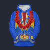 Modetrail Elvis Presley American Eagle Blue Hawaiian Flower Necklace Hoodie Costume, Elvis Presley Costume S-5XL US Size, Gift For Him