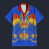 Elvis American Eagle Blue Hawaiian Shirt Costume, S-5XL US Size, Unisex Button Down Shirt
