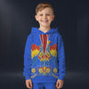 Modetrail Elvis Presley American Eagle Blue Tracksuit For Kid Costume Hoodie Sweatshirt T-Shirt Sweatpants, Elvis Presley Costume S-5XL US Size