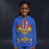 Modetrail Elvis Presley American Eagle Blue Zip Hoodie Costume For Kid, S-5XL US Size