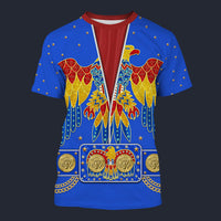 Elvis American Eagle Blue Tracksuit Costume Hoodie Sweatshirt T-Shirt Sweatpants, S-5XL US Size