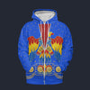 Elvis American Eagle Blue Tracksuit Costume Hoodie Sweatshirt T-Shirt Sweatpants, S-5XL US Size