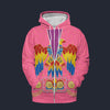 Elvis American Eagle Pink Fleece Zip Hoodie Costume, S-5XL US Size, Gift For Him