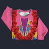 Modetrail Elvis Presley American Eagle Pink Hawaiian Flower Necklace Sweater Costume, Elvis Presley Costume S-5XL US Size, Gift For Him