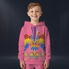 Modetrail Elvis Presley American Eagle Pink Hoodie Costume For Kid, S-5XL US Size