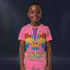 Modetrail Elvis Presley American Eagle Pink T-shirt Costume For Kid, S-5XL US Size