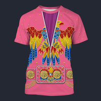 Elvis American Eagle Pink T-shirt Costume, S-5XL US Size, Gift For Him